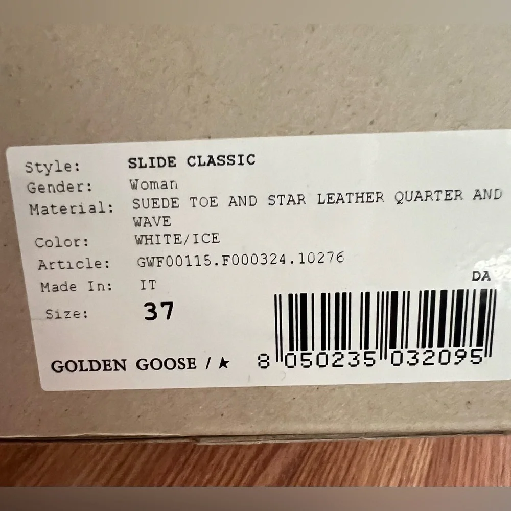 Golden Goose Women's Classic Slide White/Ice Size 37 - Picture 7 of 7